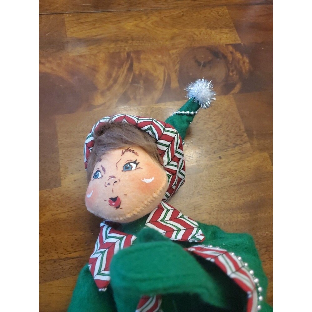 Annalee 2008 Green Elf Christmas Doll Figure 20” Posable Pixie - Picture 3 of 12